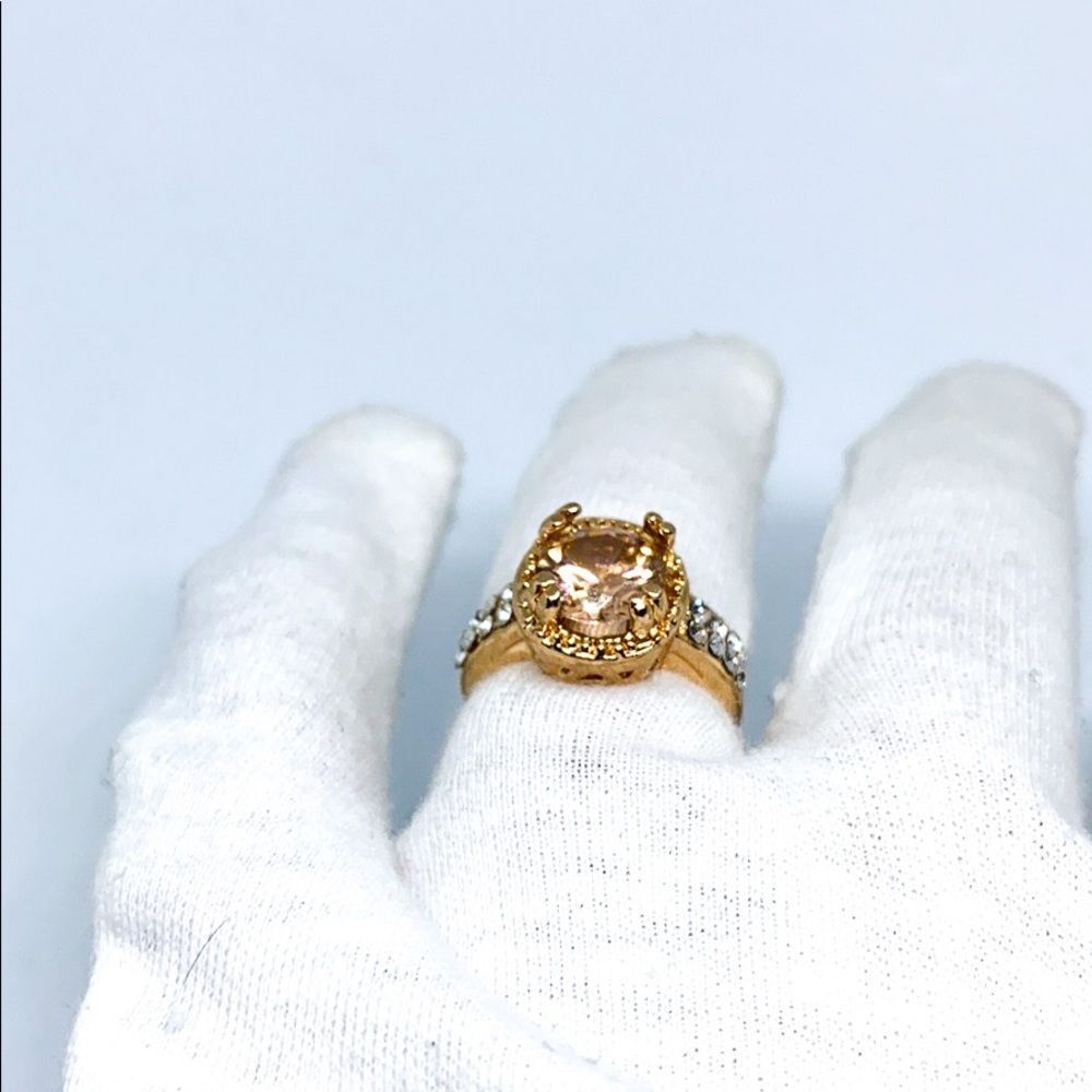 Rose Gold Rhinestone Ring - Picture 5 of 5